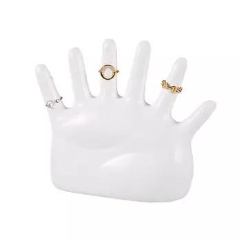 Держатель для кольца, круглый дисплей, устойчивый к выцветанию, изысканный стенд для ювелирных изделий на руку белый