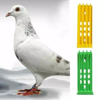 Держатель для кольца на лапку птицы, высокая прочность, большая вместимость, ABS, держатель для кольца на лапку голубя, повязки на ногу птицы, стойка, рама, товары для домашних животных жёлтый