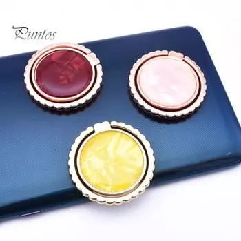 Держатель для колец на палец, красочный круглый вращающийся на 360 градусов узор в виде ракушки, ручка для телефона, ручка для пальца, удлиненный кронштейн для просмотра телевизора F