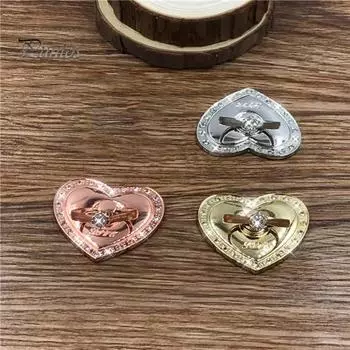 Держатель для колец на палец, универсальный вращающийся на 360 градусов металлический горный хрусталь в форме сердца, подставка для мобильного телефона для просмотра телевизора золотистый