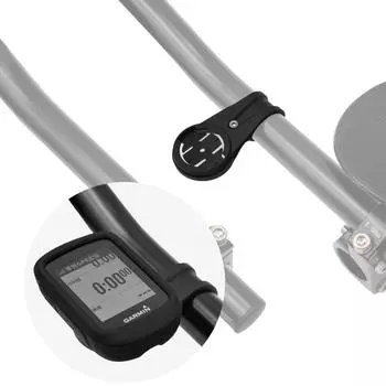 Держатель для компьютера на руль велосипеда для спидометров GARMIN, дорожный велосипед, крепление для одометра, 22,2 мм, пластиковые аксессуары для велосипеда чёрный