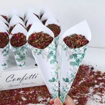 Держатель для конусов конфетти из крафт-бумаги для свадебного декора, подставка для конусов конфетти, подставка для коробки, поднос для искусственных цветов, бумажные конусы для свадьбы