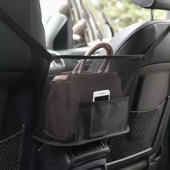 Держатель для кошелька, автомобильный большой органайзер для хранения, прочная несущая способность, простая установка в автомобильной промышленности чёрный