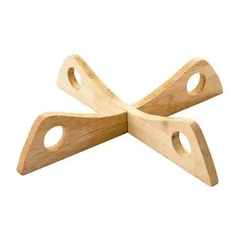 Держатель для крестообразного подноса, деревянный съемный коврик для стола, противонагревательный паровой коврик для стола, бытовой кухонный противоскользящий деревянный коврик, гаджет 20x4.1cm