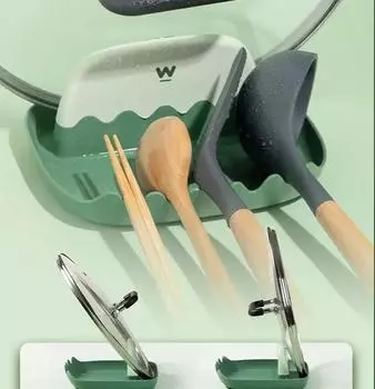 Держатель для крышки кастрюли поддерживает ложки, крышка для кастрюли, подставка для лопатки, подставка для кухонной посуды, инструменты, аксессуары, органайзер