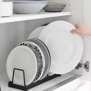 Держатель для крышки кастрюли с противоскользящими ножками, высокая устойчивость, прочная несущая способность чёрный