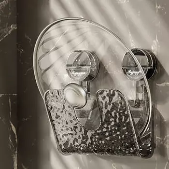 Держатель для крышки кухонного шкафа - инновационное решение для хранения вещей на дверцах шкафов Clear Gray