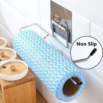 Держатель для кухонного рулона без дырокола Держатель для бумаги Держатель для бумажных полотенец Держатель для салфеток Держатель для туалетной бумаги в ванной комнате