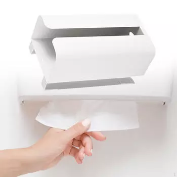 Держатель для кухонной бумаги под шкафом, сумка для продуктов, простая в установке, многоцелевая салфетка для белый