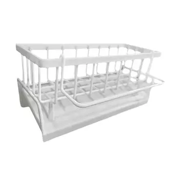 Держатель для кухонной губки Caddy, держатель для тряпки с сушилкой для кухонных полотенец, органайзер для раковины на столешницу 23cm*9cm*10.7cm белый