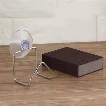 Держатель для кухонной губки на присоске, сушилка для посуды, пробойник, бесплатная портативная настенная полка из нержавеющей стали для чистки ткани