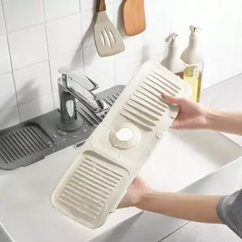 Держатель для кухонной мойки, брызгозащитный силиконовый коврик для крана, органайзер для хранения в ванной, подставка для слива крана, полка для раковины, кухонный органайзер