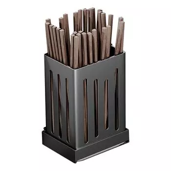 Держатель для кухонных принадлежностей, экономящий место, настенная корзина для палочек и ложек с функцией слива