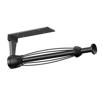 Держатель для кухонных рулонов под шкафом, черный самоклеящийся или сверлильный держатель для кухонных рулонов, настенный для ванной комнаты или кухни one size чёрный