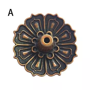 Держатель для курильницы из сплава, буддизм, линия лотоса, благовонная пластина, основание катушки из сандалового дерева, храмы, студии йоги, украшение дома