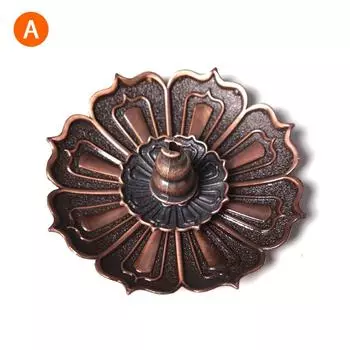 Держатель для курильницы из сплава, держатель для палочки в буддизме, линия лотоса, благовонная пластина, основание катушки A