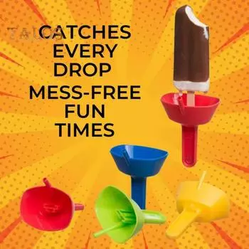 Держатель для ледяного батончика Пищевой класс держит руки в чистоте с помощью соломинки Креативная подставка для мороженого без липких рук Кухонные принадлежности красный