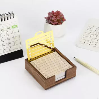 Держатель для липких заметок с трафаретным диспенсером, акриловая коробка, компактный многоцелевой офис чистый