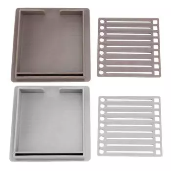 Держатель для липких заметок с трафаретными прозрачными рамками, шаблон для липких заметок и органайзер для заметок размером 3x3 дюйма Brown