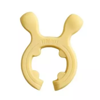 Держатель для лопатки, подставка для ложки, термостойкий, нескользящий, силиконовый держатель для ложки для кастрюли, зажим, мини-держатель для лопатки для плиты жёлтый