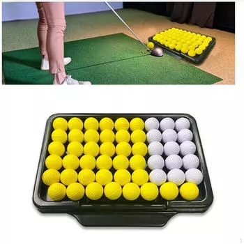 Держатель для лотка для мячей для гольфа, вмещающий 63 мяча, ассортимент принадлежностей для отработки ударов