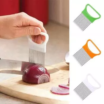 Держатель для лука, слайсер, овощерезка, домашний кухонный гаджет, инструмент зелёный