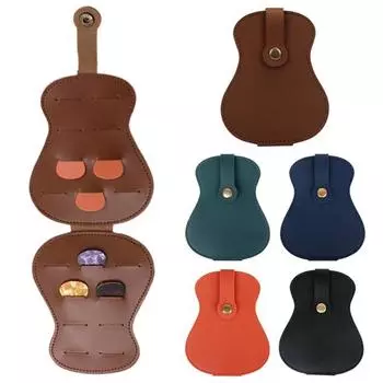 Держатель для медиаторов из искусственной кожи на 18 слотов, сумка для хранения медиаторов для мужчин и женщин, чехол-органайзер для гитарных медиаторов для музыкантов, любителей, учителей зелёный