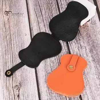 Держатель для медиаторов из искусственной кожи на 18 слотов, сумка для хранения медиаторов для мужчин и женщин, чехол-органайзер для гитарных медиаторов для музыкантов, любителей, учителей коричневый