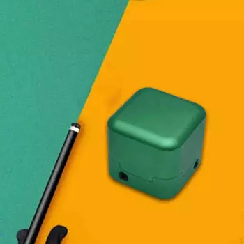 Держатель для мела для бильярда, чехол для переноски, контейнер, коробка для хранения зелёный