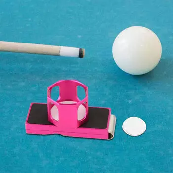 Держатель для мела для бильярдного кия, переноска, универсальный, практичный восьмиугольный футляр для хранения, розовый