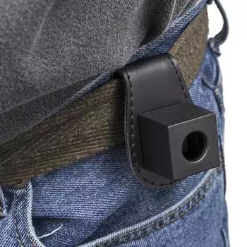 Держатель для мела для бильярдного кия с зажимом для ремня Портативная фиксирующая сумка для мела для кия Бильярд коричневый