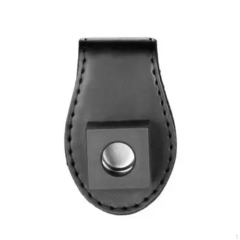 Держатель для мела для бильярдного кия, карманный зажим, портативный чехол с ремнем коричневый