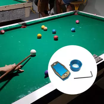 Держатель для мела для пула Кий для бильярда Бильярдная коробка Принадлежности Аксессуары Металл Blue Coffee