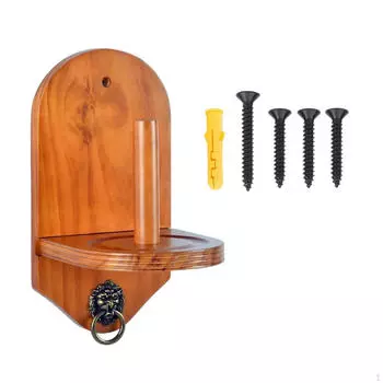 Держатель для мела в форме конуса - настенный аксессуар для бильярда коричневый