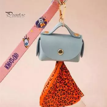 Держатель для мешка для какашек для домашних животных, диспенсер для мешка для какашек из искусственной кожи, удобный портативный органайзер для мешков для мусора, органайзер для домашних животных розовый