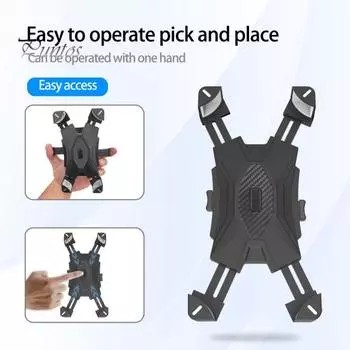 Держатель для мобильного телефона Без блокировки кнопок Противоскользящий Четырехугольный замок Удобное управление Мобильный телефон с велосипедной стойкой для телефона Мобильный телефон F