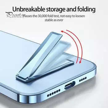 Держатель для мобильного телефона Цельный складной регулируемый вертикальный и горизонтальный держатель Hands-free Репликация Портативная подставка для мобильного телефона Товары для дома чёрный