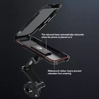 Держатель для мобильного телефона для навигации на мотоцикле, универсальный водонепроницаемый, поворотный на 360°, регулируемый для поддержки мобильного телефона на велосипеде и мотоцикле