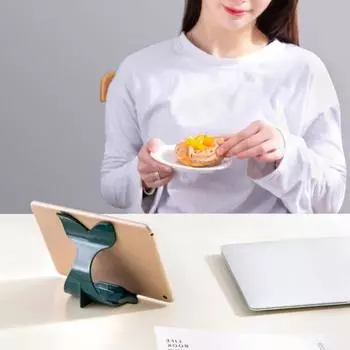 Держатель для мобильного телефона Кит, креативный мультяшный противоскользящий дизайн, устойчивая поддержка, портативный пластиковый держатель для телефона белый