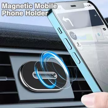 Держатель для мобильного телефона, нескользящий, устойчивый к тряске, сильный магнитный адсорбционный автомобильный держатель для одной руки, устойчивый держатель для телефона для автомобиля серебряный