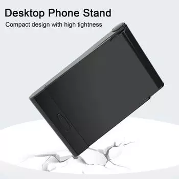 Держатель для мобильного телефона Нескользящий с зеркалом Компактный дизайн Портативная настольная подставка для мобильного телефона A оранжевый