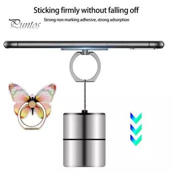 Держатель для мобильного телефона. Отличная липкость. Многоразовый. Свободное вращение на 360 градусов. Противоскользящий. Прочная и сильная поддержка. Мобильный телефон. Регулируемый телефон в форме бабочек. A