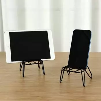 Держатель для мобильного телефона с гальваническим покрытием, стабильный, не поддерживает стул, эффект процесса, телефон, ленивый кронштейн для телефона чёрный