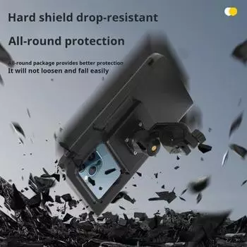 Держатель для мобильного телефона с поворотом на 360 градусов, сенсорным экраном, защитой от ультрафиолета, водонепроницаемый держатель для мобильного телефона на руль мотоцикла и велосипеда чёрный