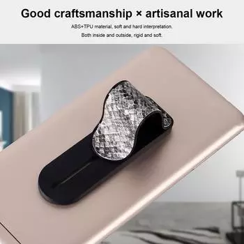 Держатель для мобильного телефона с ремешком на палец, подставка для проводных наушников синий