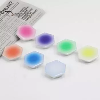 Держатель для мобильного телефона шестигранный складной градиент цвета креативный закат телефон кольцо на палец ручка Tok для рабочего стола белый