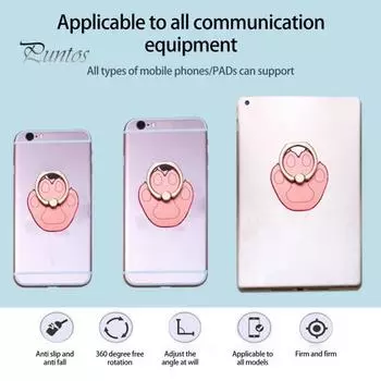 Держатель для мобильного телефона. Сильная адсорбция. Многоразовый. Свободное вращение на 360 градусов. Противоскользящий. Регулируемая поддержка. Складной держатель для мобильного телефона в форме когтя. чёрный