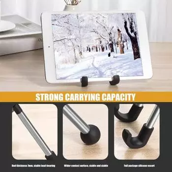Держатель для мобильного телефона, устойчивая противоскользящая грузоподъемность, противоскользящая складная поворотная алюминиевая подставка для телефона, настольная подставка для планшета синий