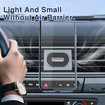 Держатель для мобильного телефона, устойчивый к тряске, нескользящий, сильная магнитная адсорбция, стабильный автомобильный держатель для телефона одной рукой для автомобиля серебряный