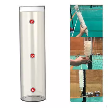 Держатель для мяча для бадминтона, воланы для хранения, магнитная трубка, чехол для тренировочного оборудования 40.2x7.5cm